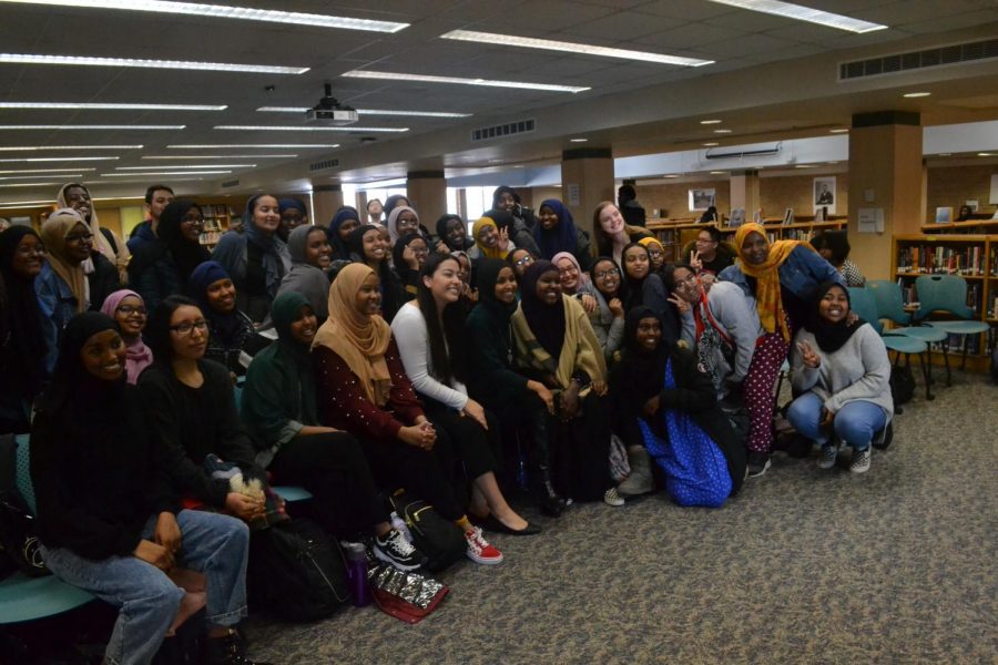 Ilhan Omar ended her visit with a group photo of all in attendence