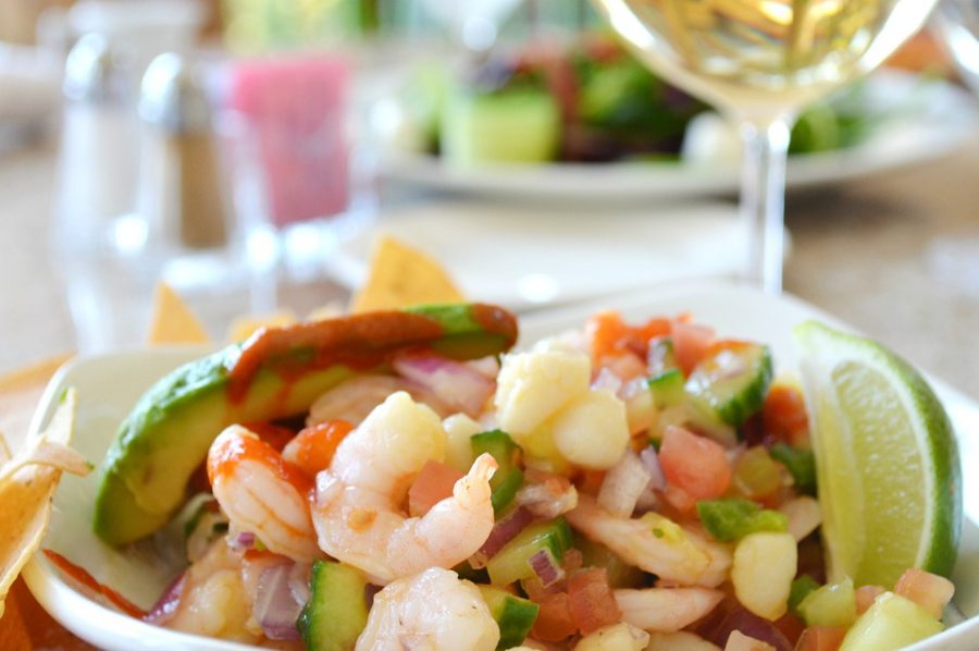 Shrimp ceviche is the perfect meal 