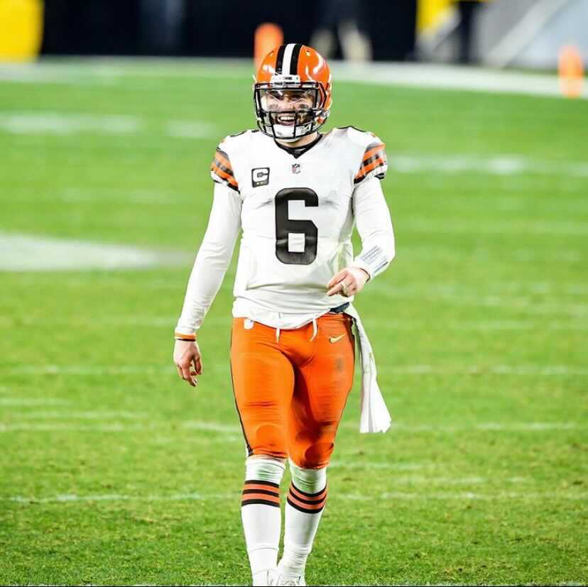 Cleveland Browns, and quarterback Baker Mayfield advance in the playoffs to face The Kansas City Chiefs. 