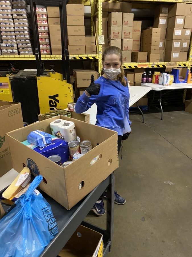 Sophie Kuether (10) is one of various Key Club volunteers at Southern Anoka Community Assistance. 