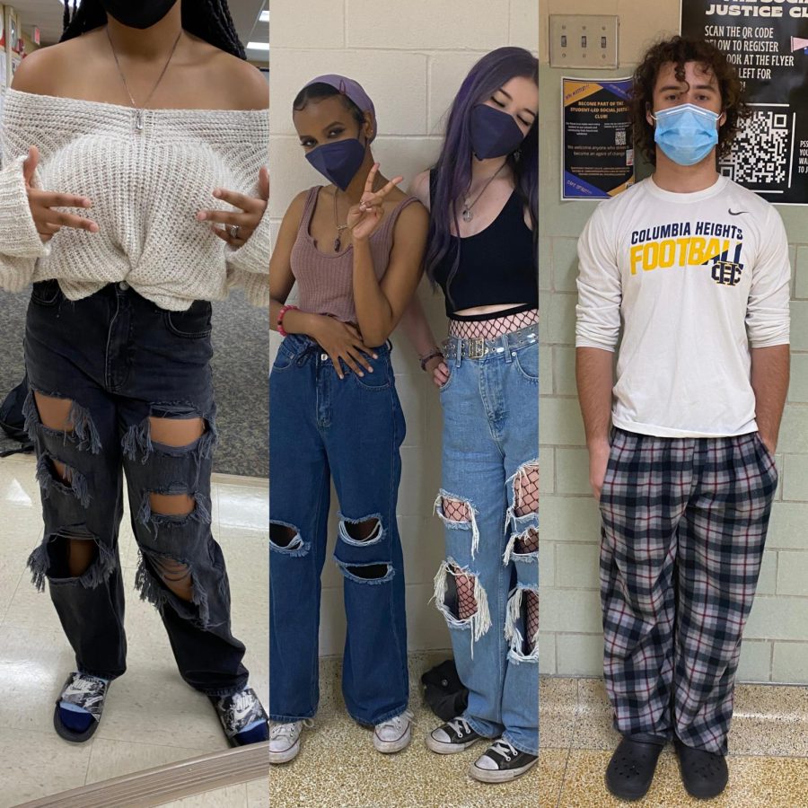 Some+might+say+that+these+CHHS+students+%28from+left+to+right%3A+Amara+Thompson%2C+Jeehan+Mohamoud%2C+Paris+Whitney+and+Jonathon+Heveron%29+are+breaking+the+CHHS+dress+code.+