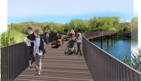 The Minnesota Zoo Treetop Trail design, as rendered above, is scheduled to be ready for pedestrian traffic this summer.
