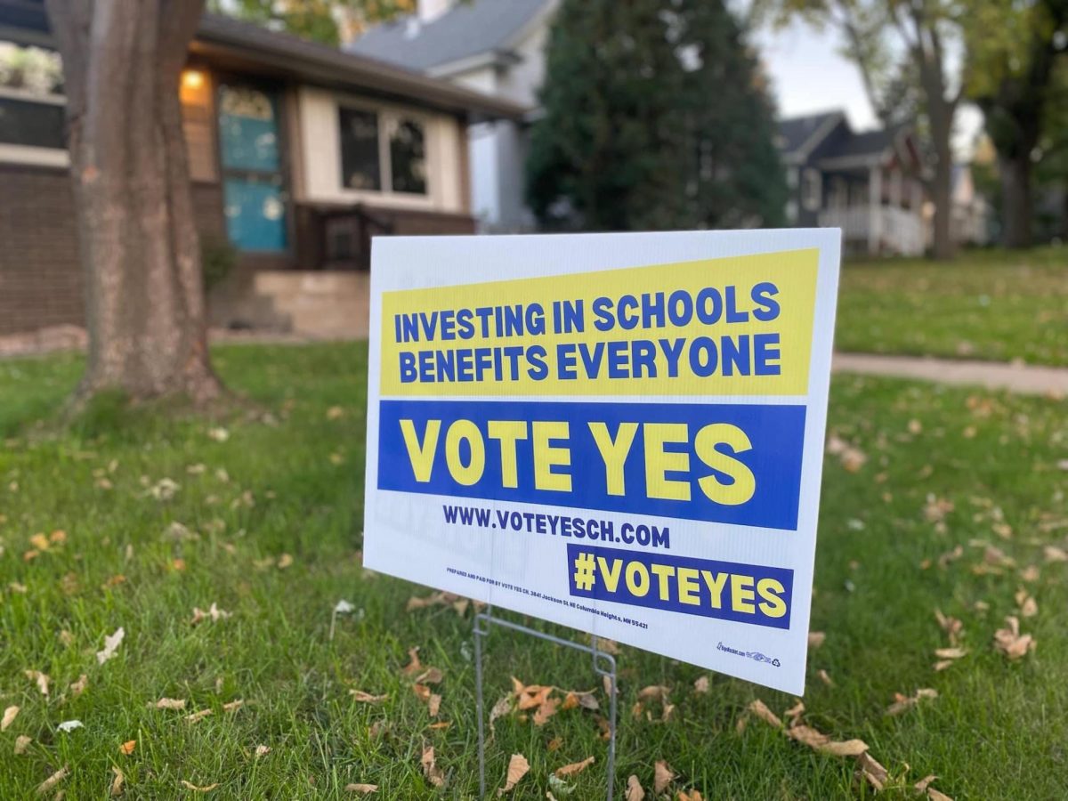 Pro-referendum signs proliferated the yards of Columbia Heights homes.