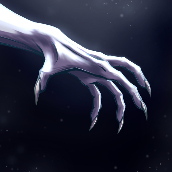 A close up on the obsessive stalker's hand, Nosferatu. 