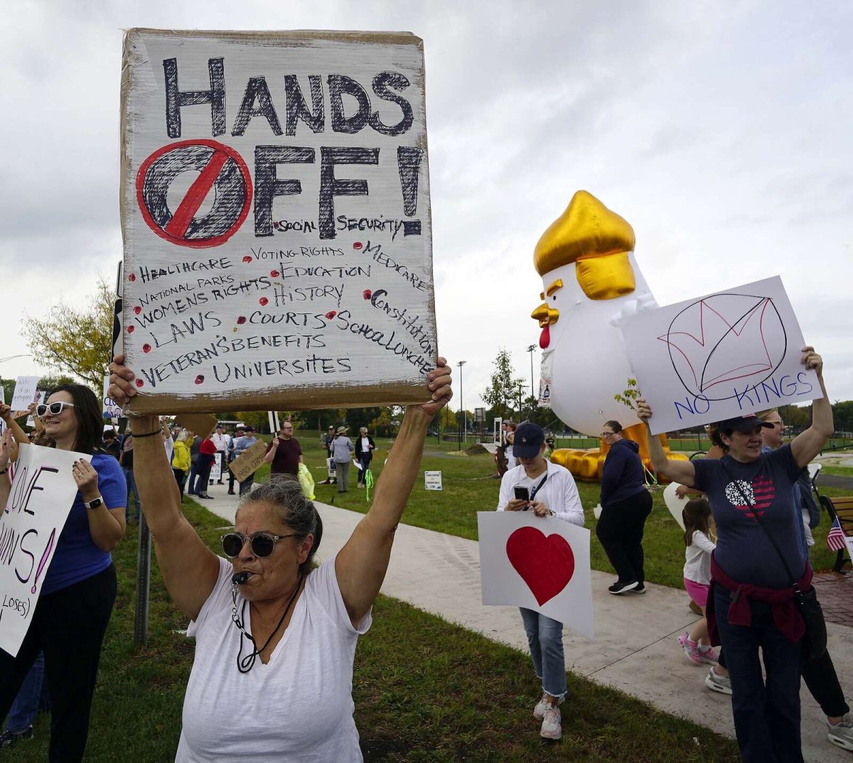Last October, when ICE presence was surging in the Chicago area, Mount Prospect community members hit the streets during "No Kings Day" protests to show solidarity. 
