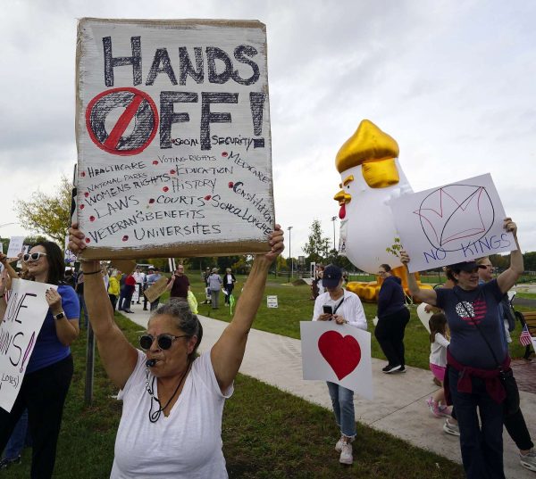 Last October, when ICE presence was surging in the Chicago area, Mount Prospect community members hit the streets during "No Kings Day" protests to show solidarity. 