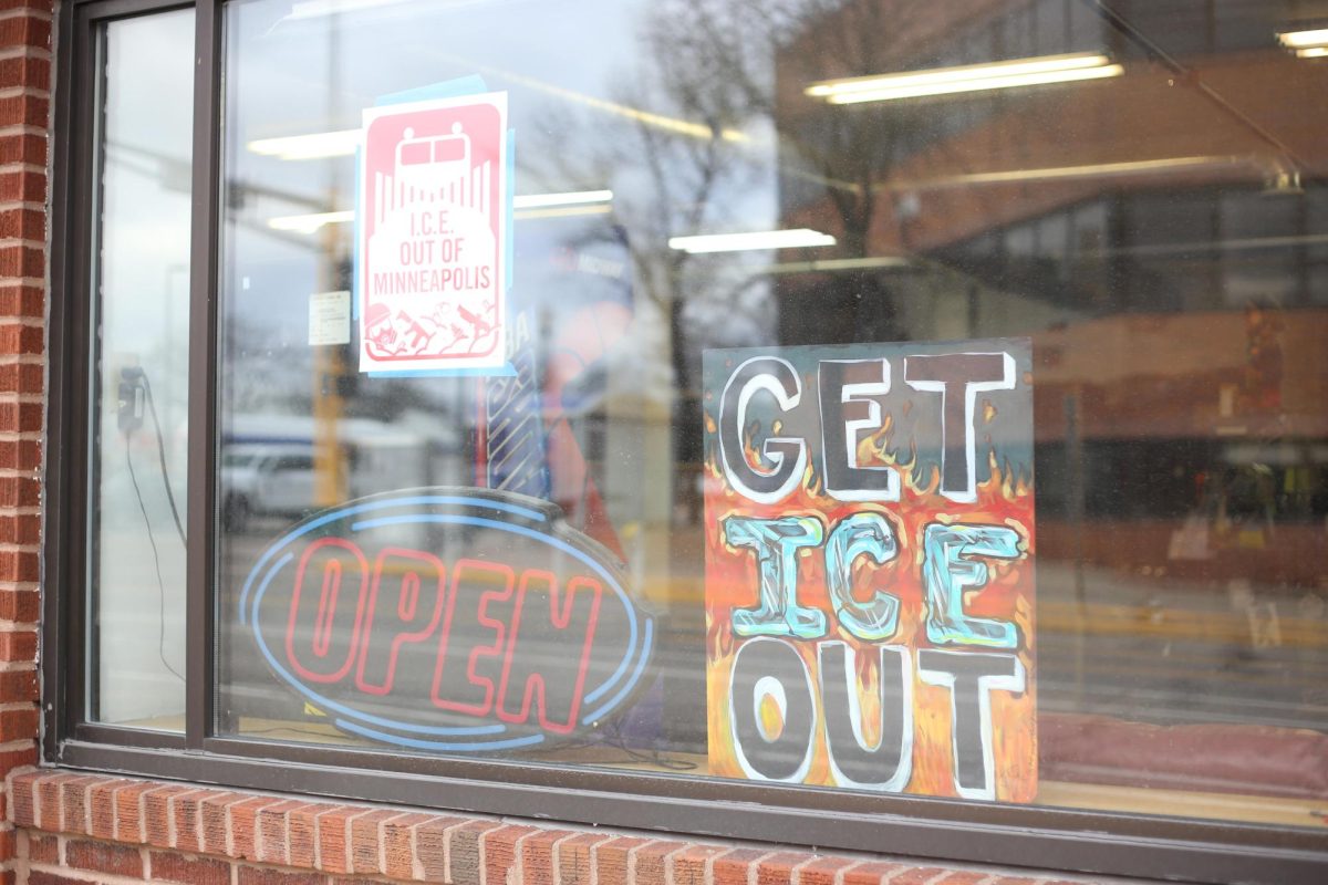 ICE has brought massive distress to our local community, prompting several local businesses and residents to display their frustrations in windows and yards around town.