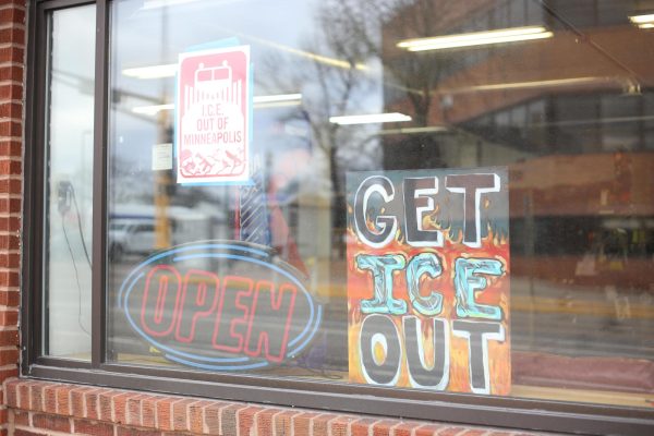 ICE has brought massive distress to our local community, prompting several local businesses and residents to display their frustrations in windows and yards around town.
