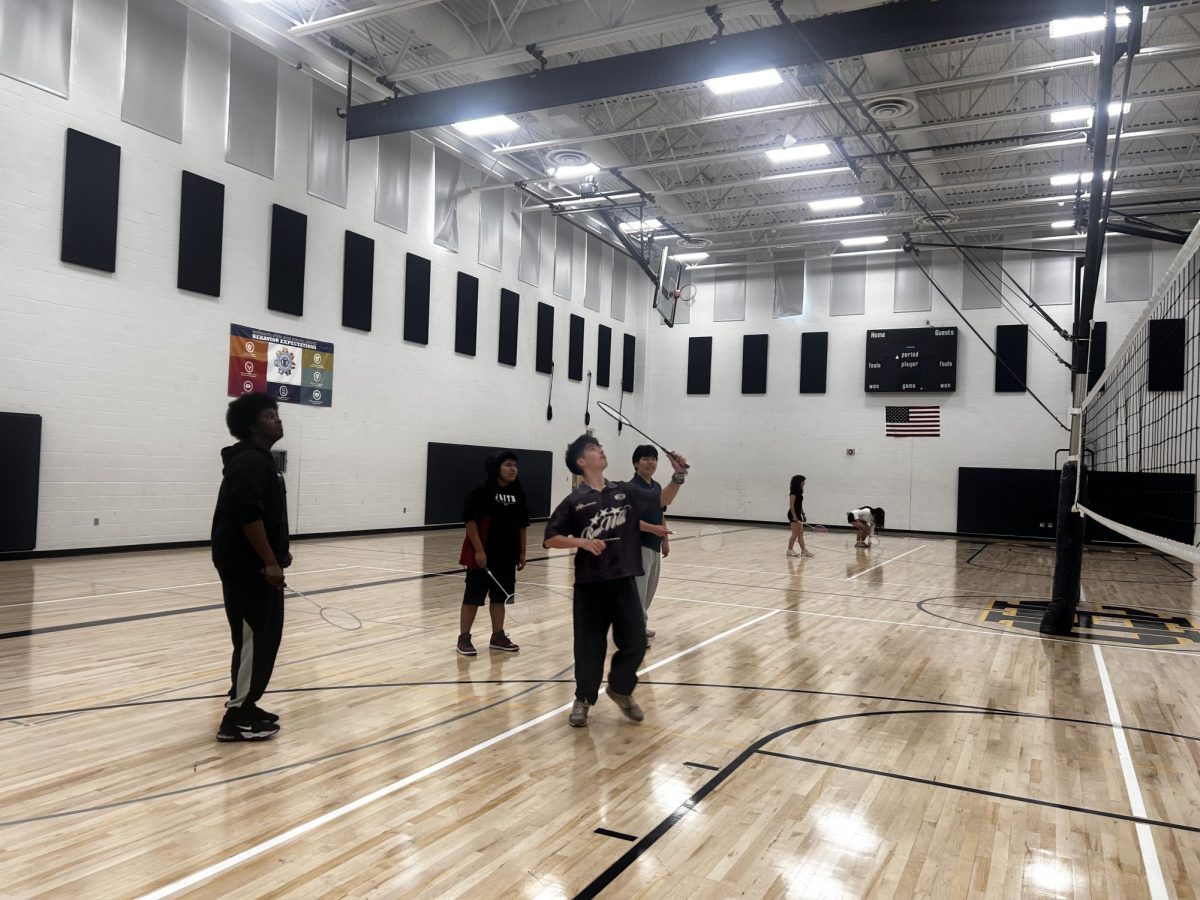 The new Friday afternoon Badminton Club advised by Ms. Candella has surged in popularity this year.